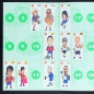 Preview: Crazy Football 1998 Dunkin Sticker Folder - Kaugummi Bilder