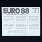 Preview: Logo No. 4 Panini Sticker - Euro 88