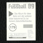 Preview: Pierre Littbarski Panini Sticker Nr. 179 - Fußball 89