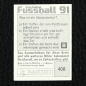 Preview: Jürgen Klinsmann Panini Sticker Nr. 408 - Fußball 91