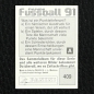 Preview: Klaus Augenthaler Panini Sticker No. 409 - Fußball 91