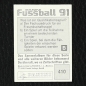 Preview: Thomas Berthold Panini Sticker No. 410 - Fußball 91