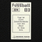 Preview: Hans-Peter Briegel Panini Sticker No. 224 - Fußball 83