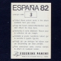 Preview: Espana 82 No. 3 Panini sticker Naranjito badge