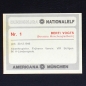 Preview: Berti Vogts Americana Card No. 1 - Bundesliga Nationalelf 1978