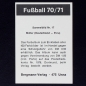 Preview: Gerd Müller Bergmann Sticker  No. 17 - Fußball 1970