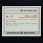 Preview: Ewald Lienen Americana Card No. 13 - Bundesliga Nationalelf 1978