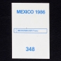 Preview: Franz Beckenbauer Flash Sticker No. 348 - Mexico 86