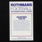 Preview: Manfred Kaltz Rothmans Card - Football International Stars 1984