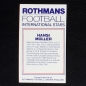 Preview: Hansi Müller Rothmans Card - Football International Stars 1984