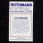 Preview: Uli Stielke Rothmans Card - Football International Stars 1984