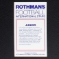 Preview: Junior Rothmans Card - Football International Stars 1984