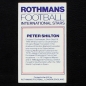 Preview: Peter Shilton Rothmans Card - Football International Stars 1984