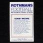 Preview: Bobby Moore Rothmans Card - Football International Stars 1984