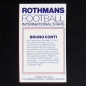 Preview: Bruno Conti Rothmans Card - Football International Stars 1984