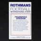 Preview: Francesco Graziani Rothmans Card - Football International Stars 1984