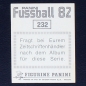 Preview: 1. FC Köln Panini Sticker No. 232 - Fußball 82