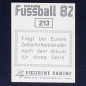 Preview: Karlsruhe SC Panini Sticker No. 213  - Fußball 82