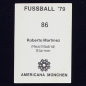 Preview: Roberto Martinez Americana Sticker No. 86 - Fußball 79