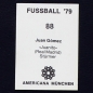 Preview: Juan Gomez Americana Sticker No. 88 - Fußball 79