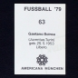 Preview: Gaetano Scirea Americana Sticker No. 63 - Fußball 79