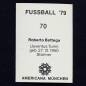 Preview: Roberto Bettega Americana Sticker No. 70 - Fußball 79