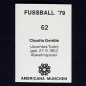 Preview: Claudio Gentile Americana Sticker No. 62 - Fußball 79