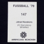 Preview: Johan Neeskens Americana Sticker No. 147 - Fußball 79