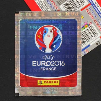 Euro 2016 Panini Sticker Tüte rote Variante