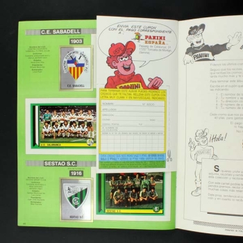 Futbol 92-93 Panini Sticker Album Album Spanien