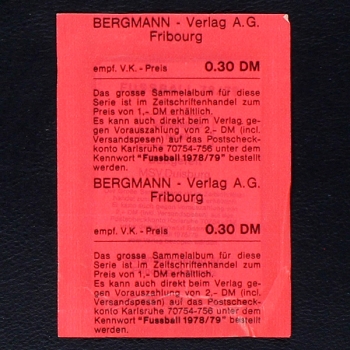 Fußball 1978 Bergmann sticker bag