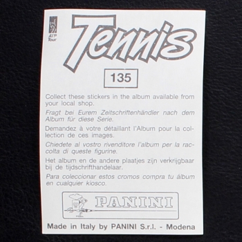 Pete Sampras Panini Sticker No. 135  - Tennis