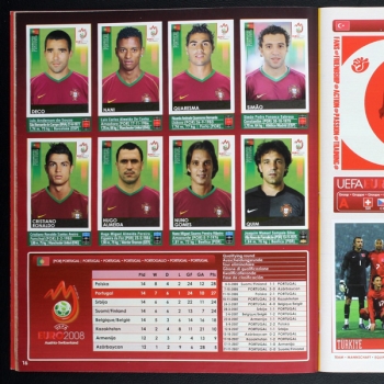 Euro 2008 Panini sticker album complete