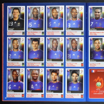 Euro 2008 Panini sticker album complete