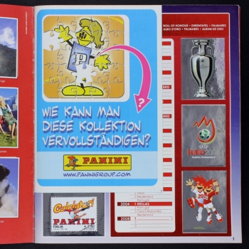 Euro 2008 Panini sticker album complete