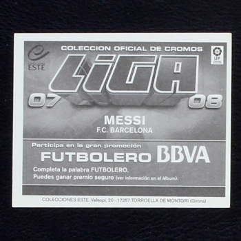 Messi Panini Sticker - Liga 2008-09 BBVA