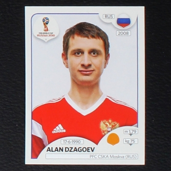 Dzagoev Panini Sticker No. 47 - Russia 2018