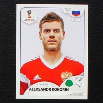 Kokorin Panini Sticker No. 51 - Russia 2018