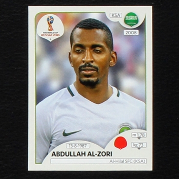 Al-Zori Panini Sticker No. 56 - Russia 2018