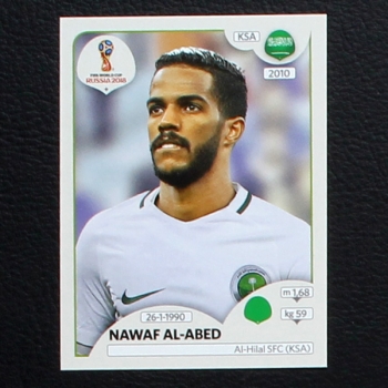 Al-Abed Panini Sticker No. 68 - Russia 2018