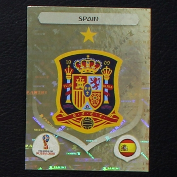 Wappen Spain Panini Sticker No. 132 - Russia 2018