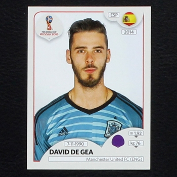 De Gea Panini Sticker No. 134 - Russia 2018