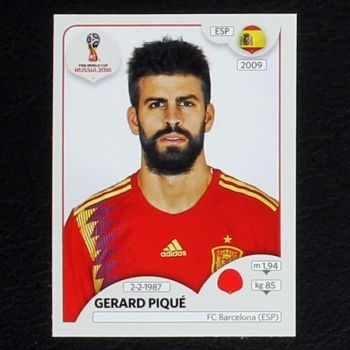 Pique Panini Sticker No. 138 - Russia 2018