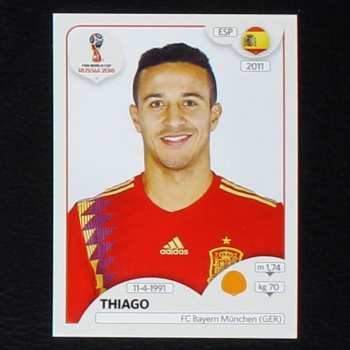 Thiago Panini Sticker No. 142 - Russia 2018