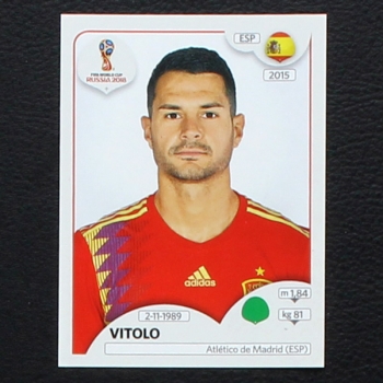 Vitolo Panini Sticker No. 150 - Russia 2018