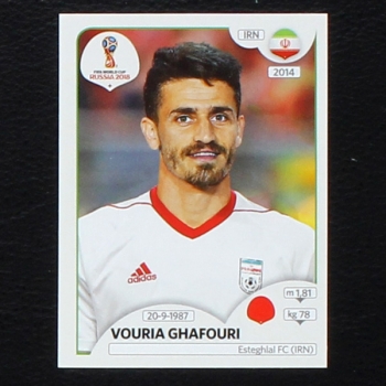 Ghafouri Panini Sticker No. 176 - Russia 2018