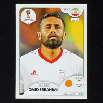 Ebrahimi Panini Sticker No. 182 - Russia 2018