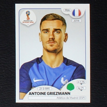 Griezmann Panini Sticker No. 207 - Russia 2018