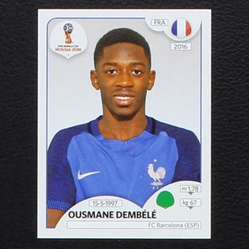 Dembele Panini Sticker No. 210 - Russia 2018