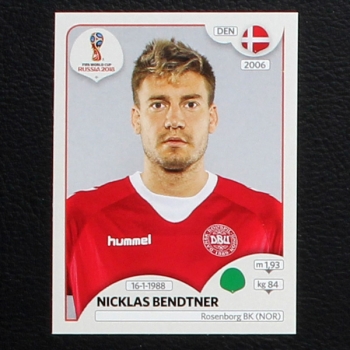 Bendtner Panini Sticker No. 268 - Russia 2018